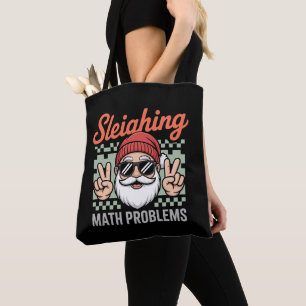 Matheprobleme Weihnachten Santa Lehrer meistern Tasche