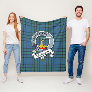 Matheson Jagd Ancient Clan Abzeichen Tartan Karier Fleecedecke