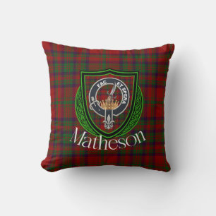 Matheson-Schottischer-Clan-Tartan & -Wappen Kissen