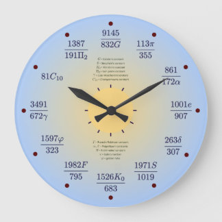Matheuhr (Konstanten) Große Wanduhr