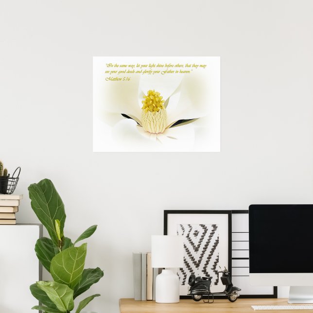 Mathew 5:16 Inspirational Poster (Heimbüro)