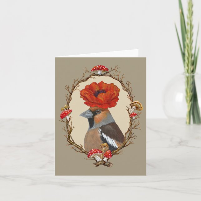 Mathew la carte hawfinch (Devant)