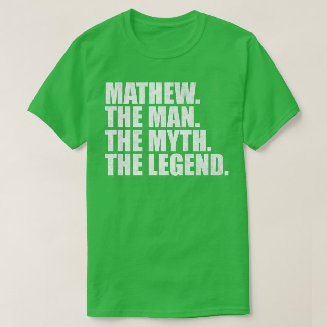 MathewMathew Name Mathew Vorname T-Shirt (Design vorne)