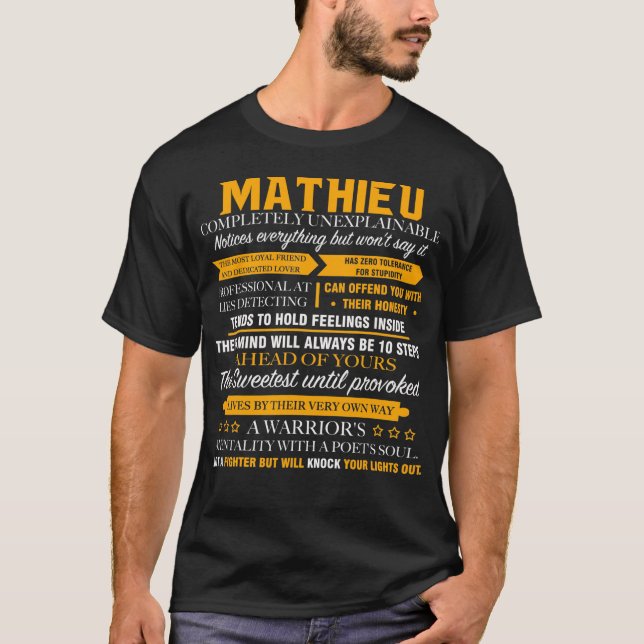 MATHIEU völlig unerklärlich T-Shirt (Vorderseite)
