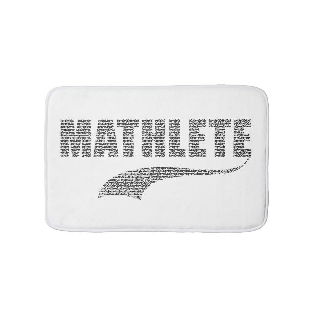 Mathlete Bathroom Mat Badematte (Vorderseite)