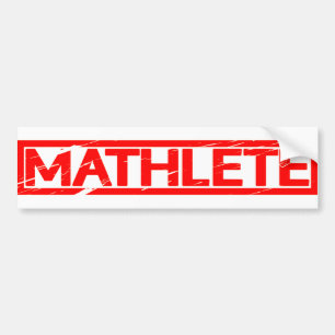 Mathlete Briefmarke Autoaufkleber