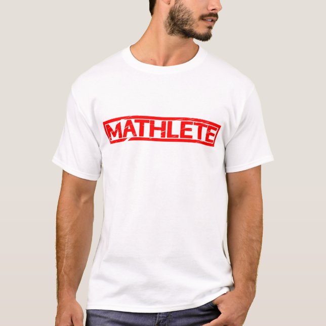 Mathlete Briefmarke T-Shirt (Vorderseite)