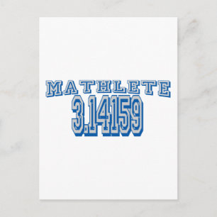 Mathlete Pi Postkarte