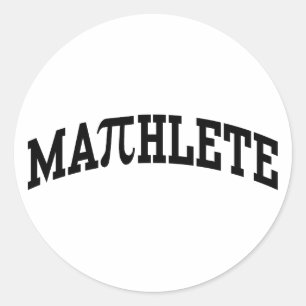 Mathlete Runder Aufkleber