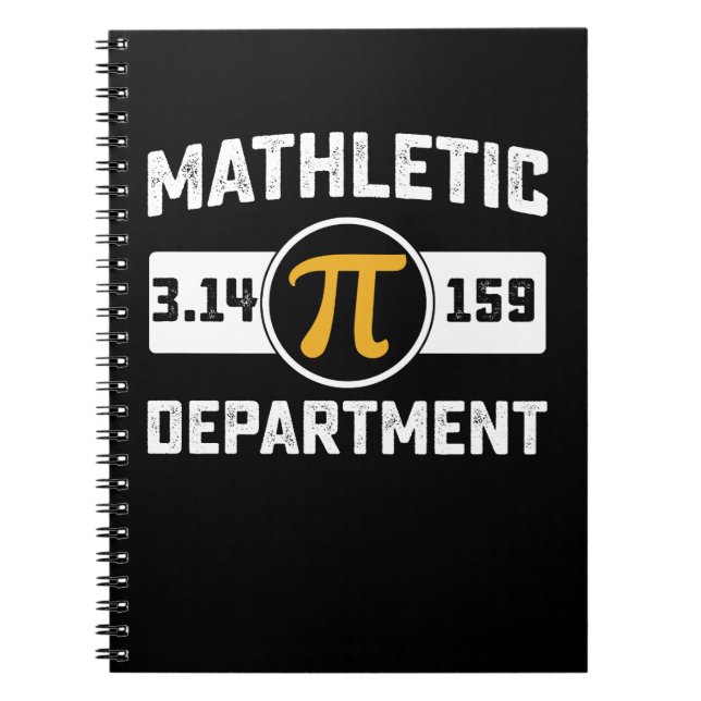 Mathletic Department Pi Day Mathematik Vintag Notizblock (Vorderseite)