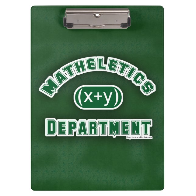 Mathletics Department Green Klemmbrett (Vorderseite)