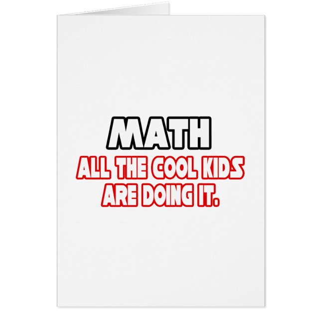 Maths...Enfants Cool (Devant)
