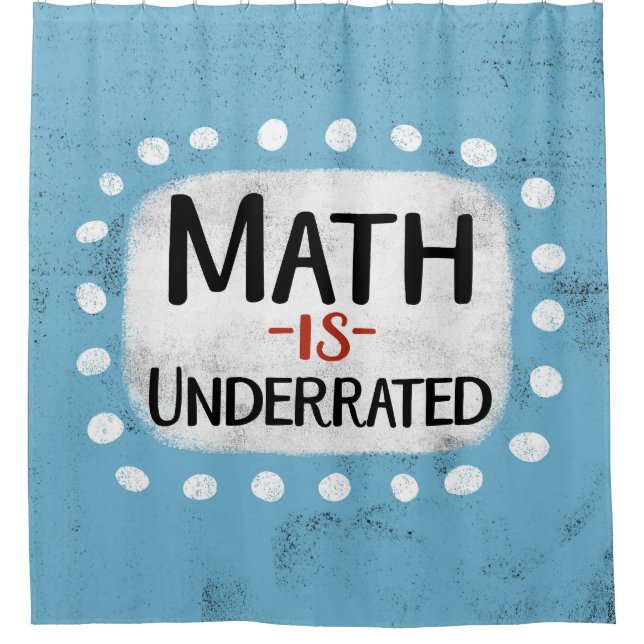 Maths est sous-évalué rideau de douche (Devant)