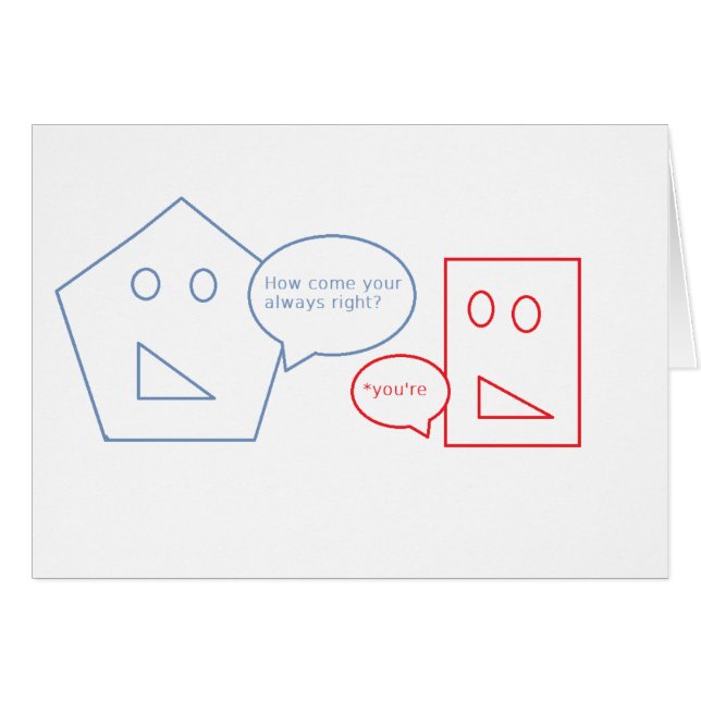 Maths et calembour anglais (Devant horizontal)