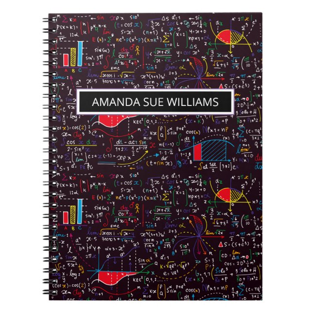 Maths / Physics Equation - Your Name /Monogram Notizblock (Vorderseite)