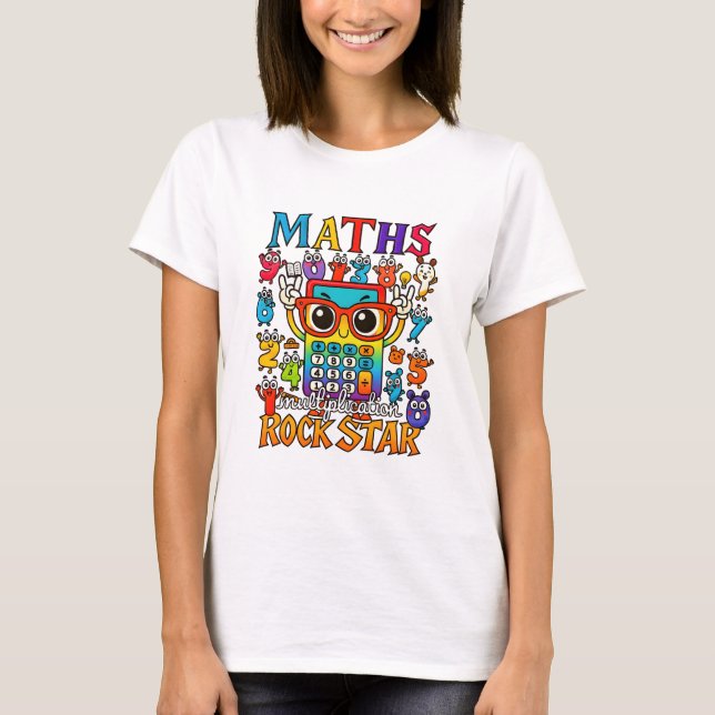 Maths Rockstar T Shirt for Teachers and Schools (Vorderseite)