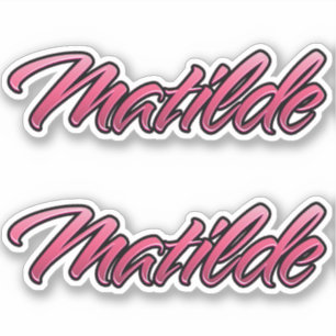Matilde faded rose Autocollants Set autocollants