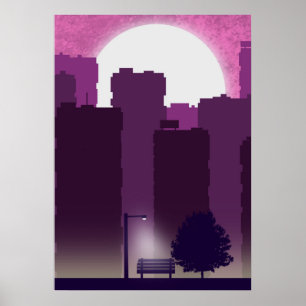 Matin dans la ville Poster