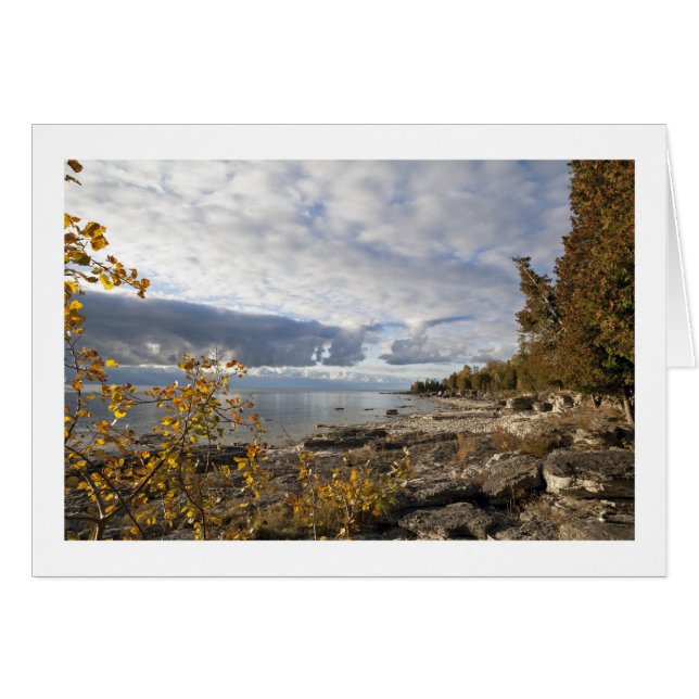 Matin/lac Michigan d'automne (Devant horizontal)