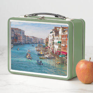 MATIN SUR LA Lunchbox GRAND CANAL en métal
