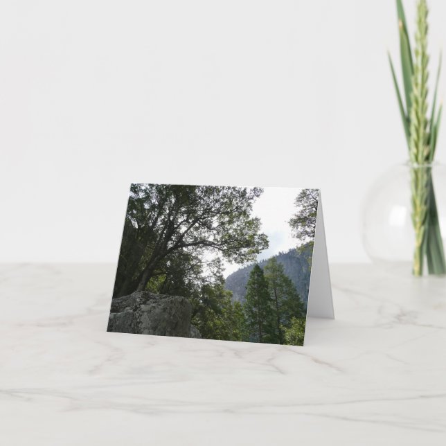 Matin sur le sentier à Vernal Falls à Yosemite (Devant)