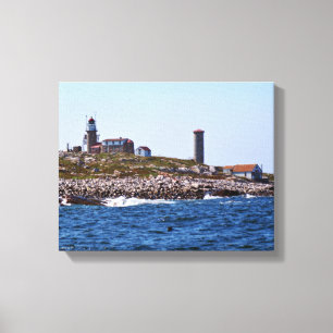 Matinicus Felsen-Leuchtturm, Maine Leinwanddruck
