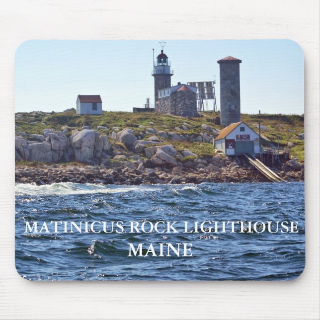 Matinicus Rock Lighthouse, Maine Mousepad (Vorne)