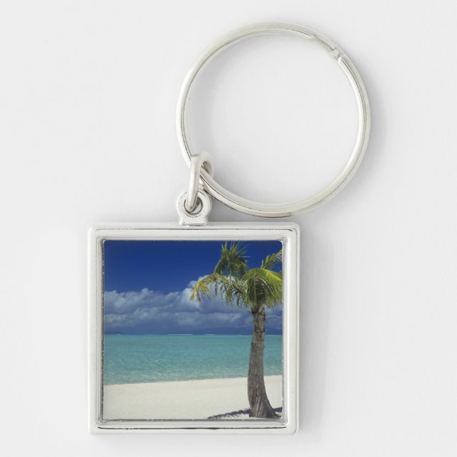 Matira Beach auf der Insel Bora Bora, 2 Schlüsselanhänger (Vorne)
