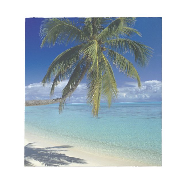 Matira Beach auf der Insel Bora Bora, Gesellschaft Notizblock (Vorderseite)