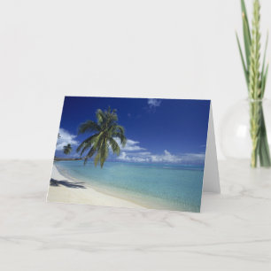 Matira Beach auf der Insel Bora Bora, Karte