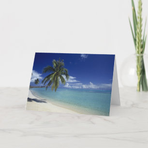 Matira Beach auf der Insel Bora Bora, Karte