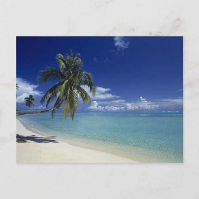 Matira Beach auf der Insel Bora Bora, Postkarte (Vorderseite)