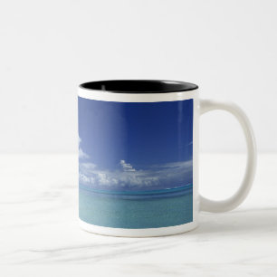 Matira-Strand auf der Insel Bora Bora, Zweifarbige Tasse