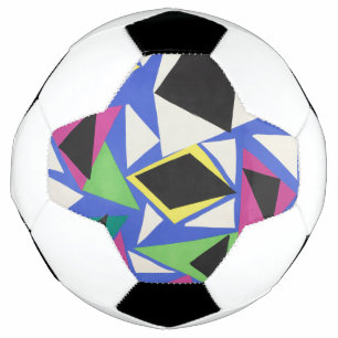 Matisse Abstrakte Geometrische Blaue Cut-Out-Kunst Fußball