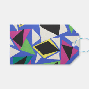 Matisse Abstrakte Geometrische Blaue Cut-Out-Kunst Geschenkanhänger