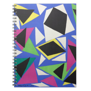 Matisse Abstrakte Geometrische Blaue Cut-Out-Kunst Notizblock