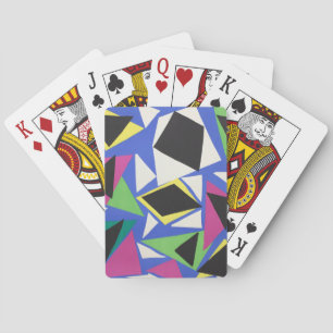 Matisse Abstrakte Geometrische Blaue Cut-Out-Kunst Spielkarten
