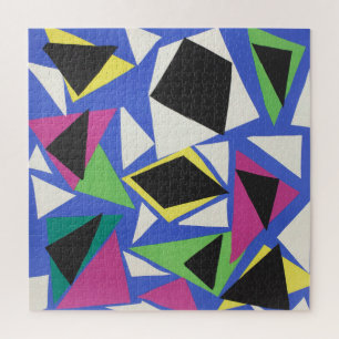 Matisse Abstrakte Geometrische Blaue Schnittkunst