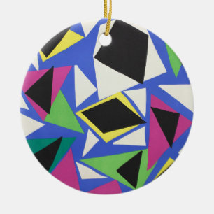 Matisse Abstrakte Geometrische Blaue Schnittkunst Keramik Ornament