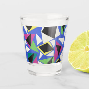 Matisse Abstrakte Geometrische Blaue Schnittkunst Schnapsglas