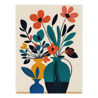 Matisse-artige Blumenvasen