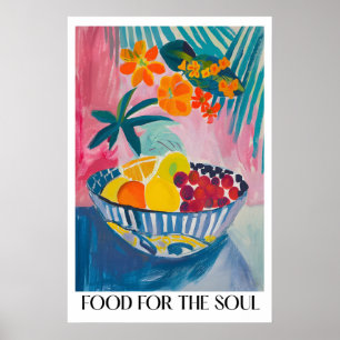 Matisse-Inspirierter Obstschalen-Kunst-Druck Still Poster