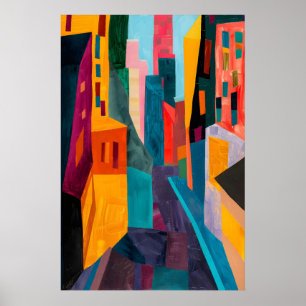 Matisse-inspirierter Stadtlandschaft-Kunst Druck F Poster