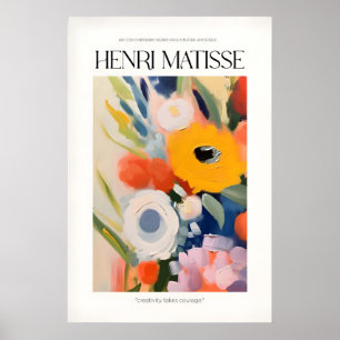 Matisse-Kunstposter - Abstrakte Blumen Poster