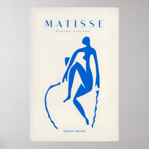 Matisse-Kunstposter - Blaues Sitzfiguren-Poster Poster
