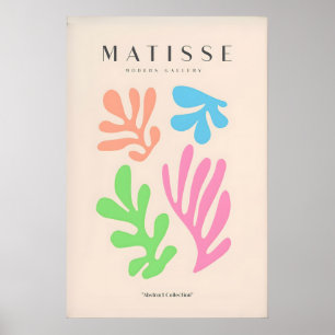 Matisse-Kunstposter - Farbige abstrakte Ausschnitt Poster