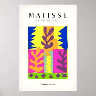 Matisse-Kunstposter - Farbige abstrakte Blätter Poster