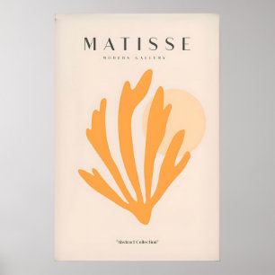 Matisse-Kunstposter - Orange Seaweed Abstrakte Kun Poster