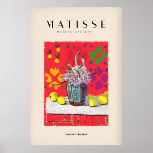 Matisse-Kunstposter - Stillleben Blumen Zitronen R Poster