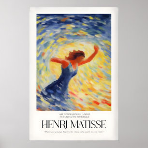 Matisse-Kunstposter - tanzende Figur Wirbel Poster